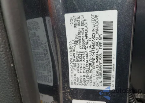 2025 Honda Cr-V Sport из США, поврежденный, VIN 7FARS5H59SE026295